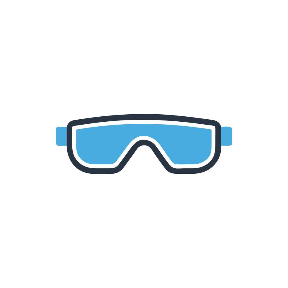 Distinctive safety glasses icon representation for various settings vector