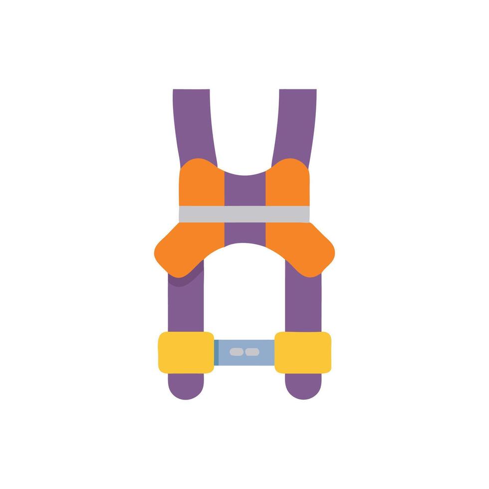 Quality safety harness icon for industrial applications vector