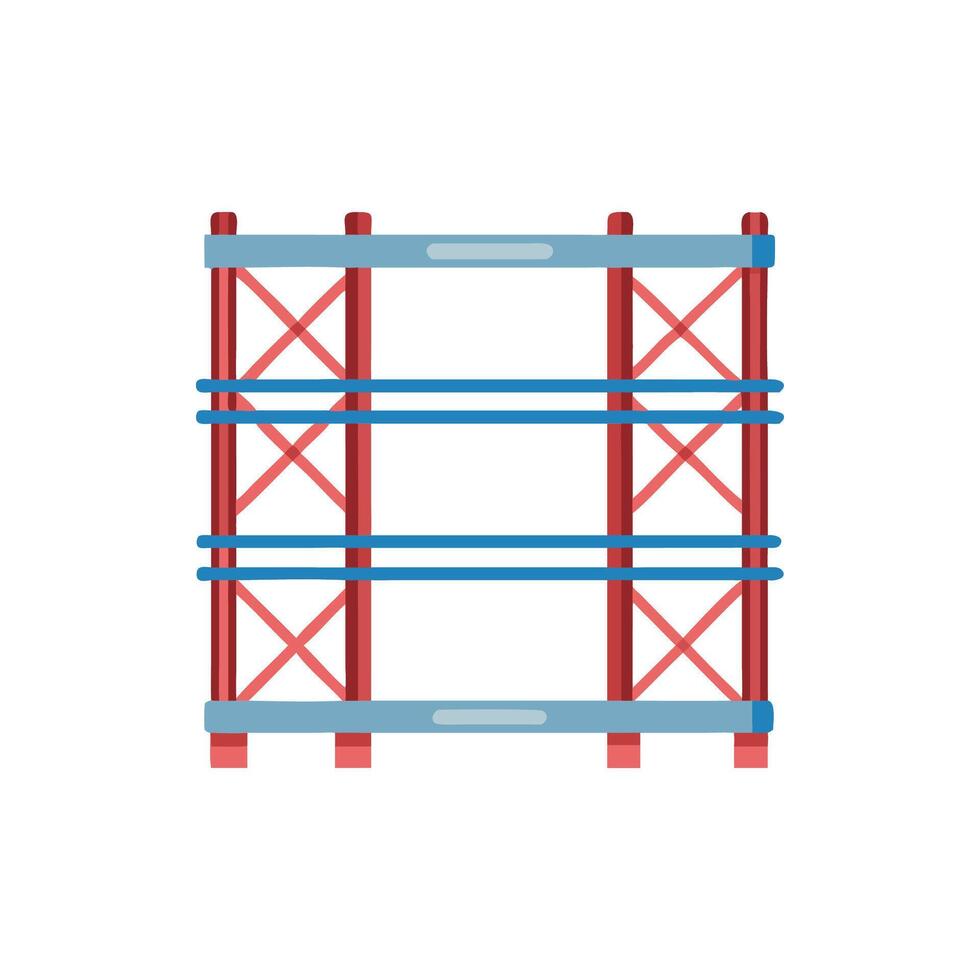 Quality scaffolding icon for industrial applications vector