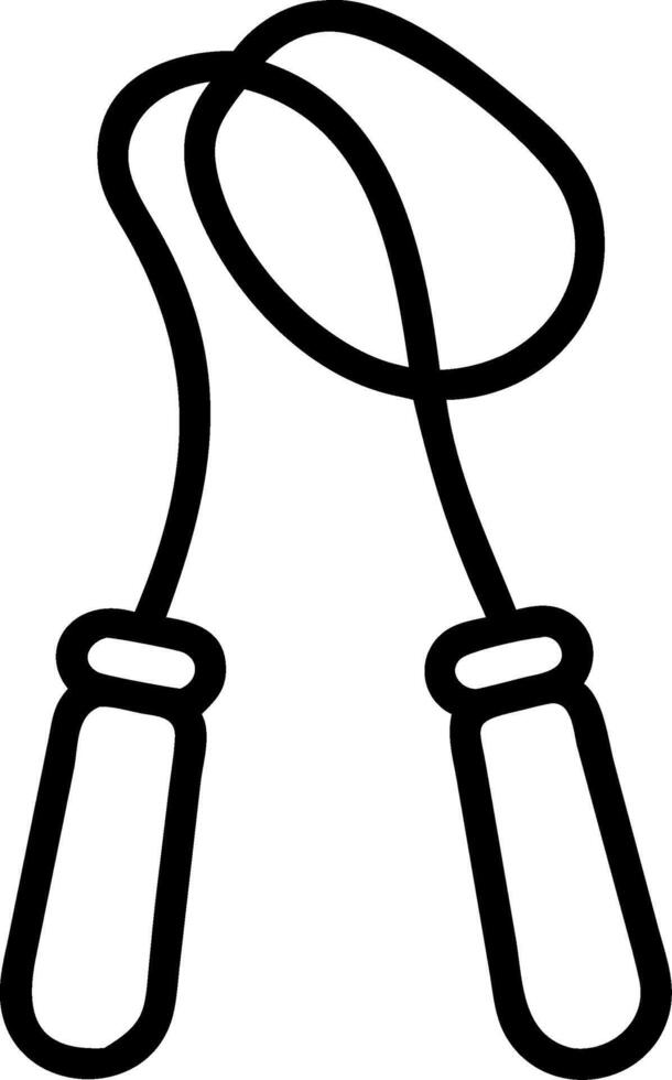 Skipping Rope Illustration for Fitness and Exercise Activities vector