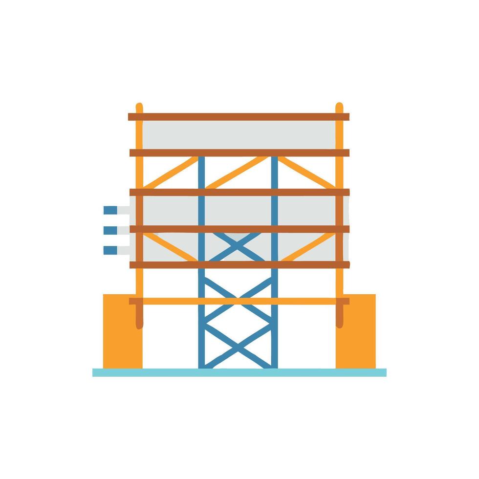 Quality scaffolding safety net icon for fall prevention vector