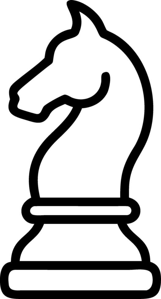 Stylized Black Chess Knight Design Ideal for Modern Decor and Game Enthusiasts vector