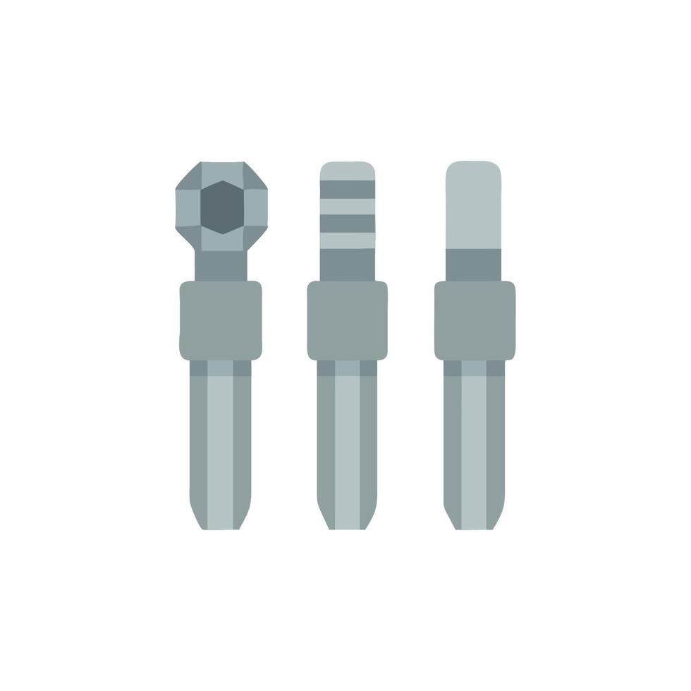 Distinctive screw bit set icon for various uses vector