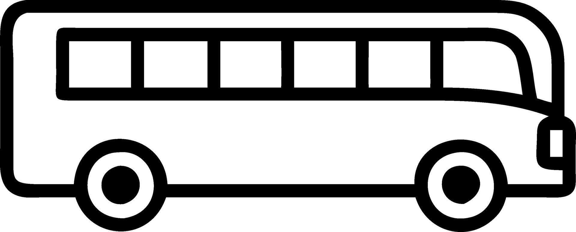 Minimalist Bus Design for Transportation Themes and Graphic Projects vector