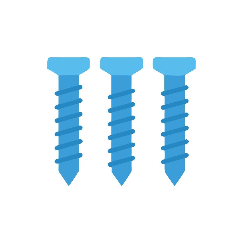 Distinctive screws icon representation for multiple applications vector