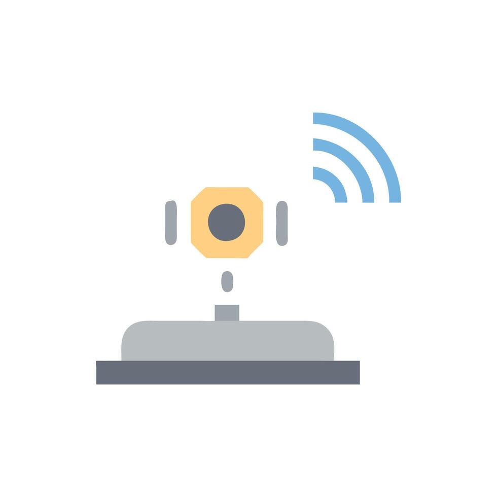 Stylish smart concrete sensor illustration for construction vector