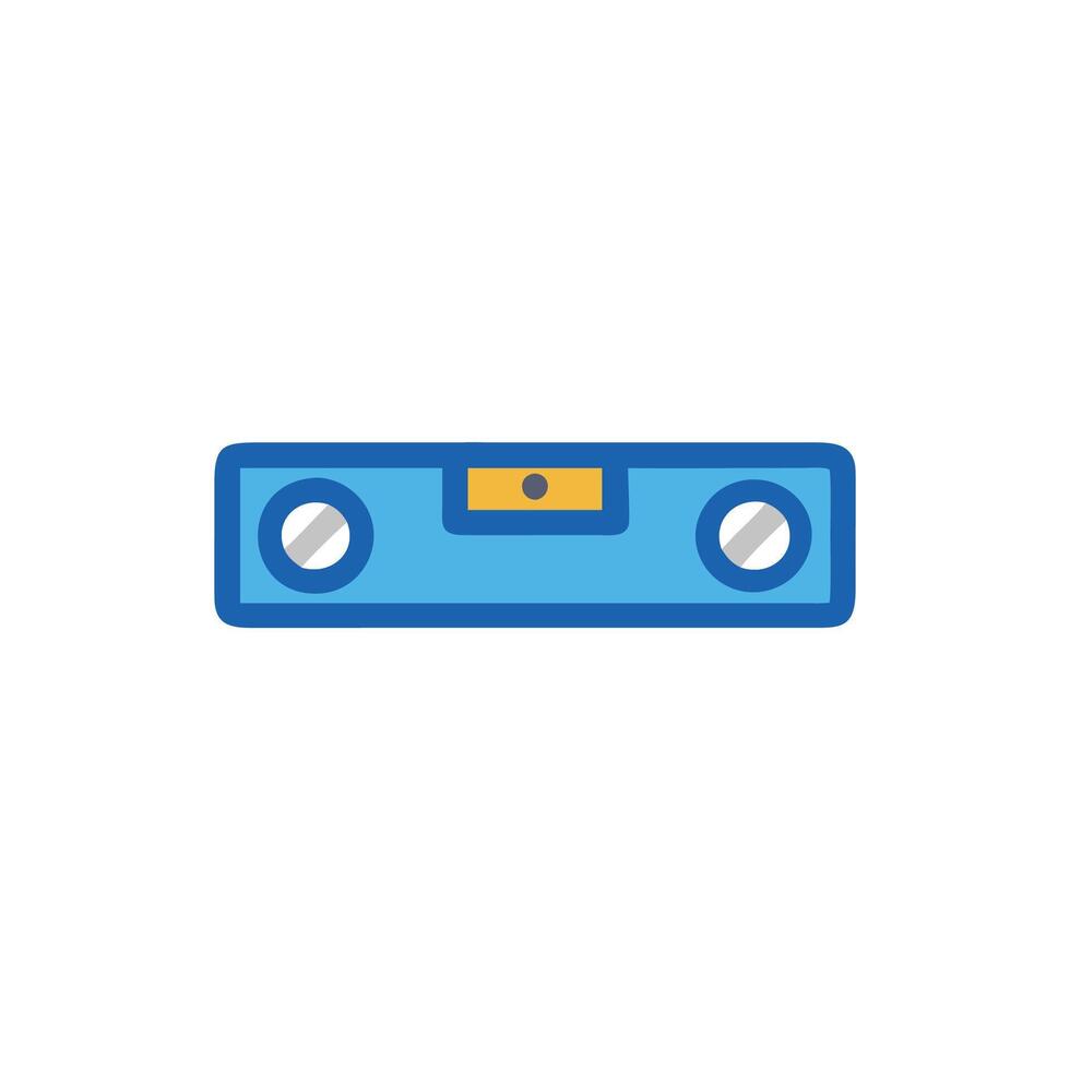 Quality spirit level icon for accuracy vector