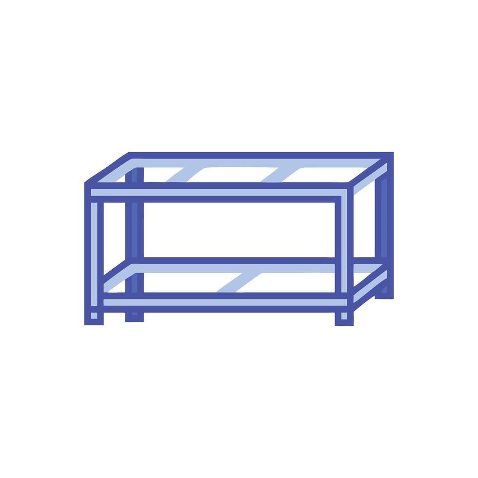 Distinctive steel frame icon representation for various uses vector