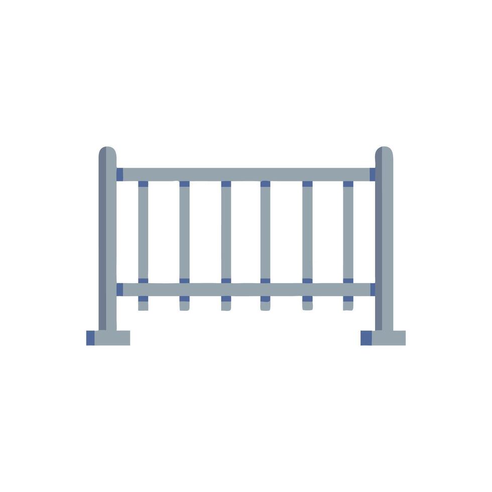 Quality steel railing icon for industrial applications vector