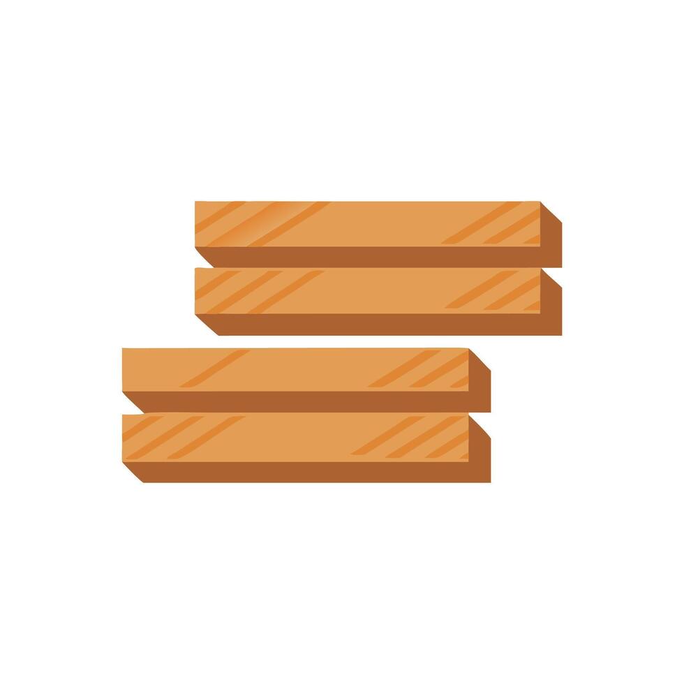 Stylish Icon of Timber Planks for Design vector