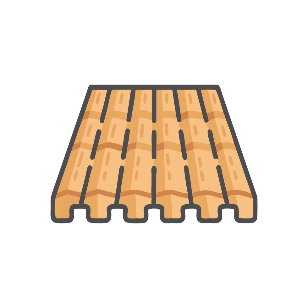 Timber Roofing Design for Home Projects vector