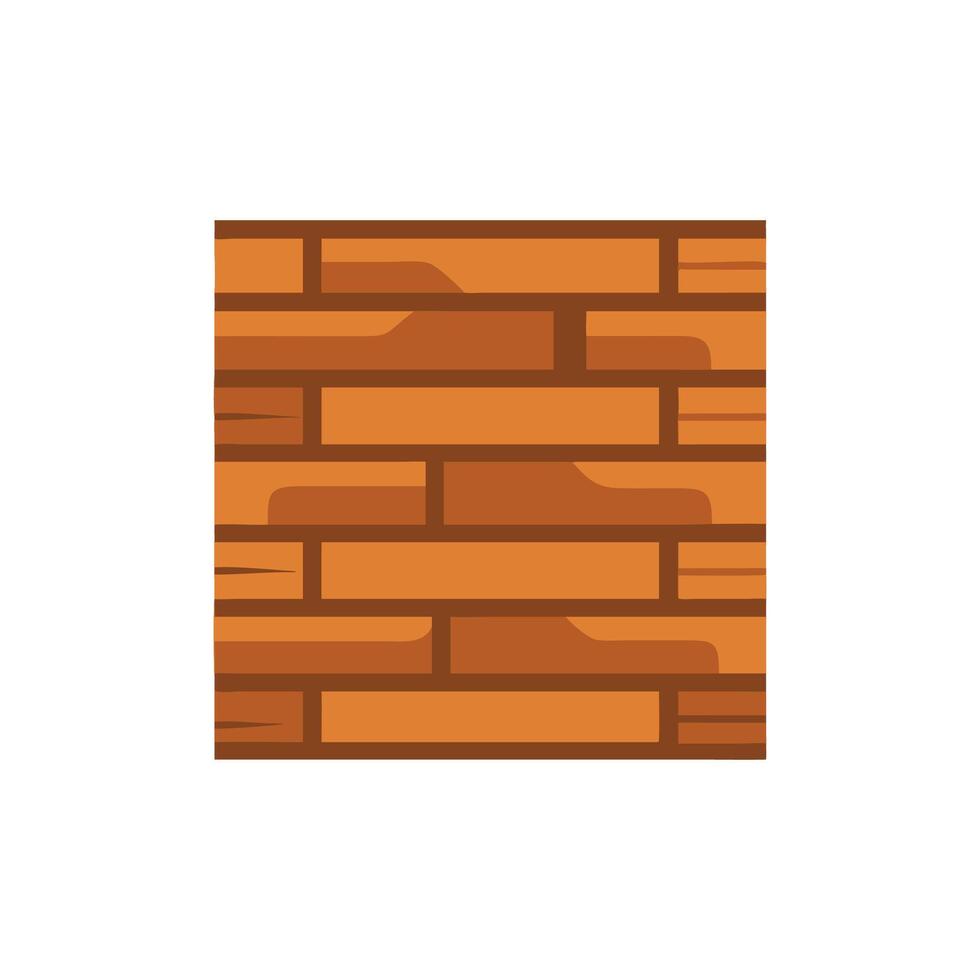 Timber Wall Panel Icon for Home Interiors vector
