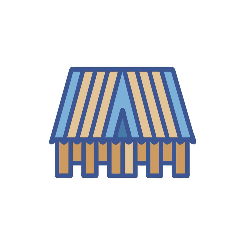 Roofing Timber Icon for Construction Projects vector