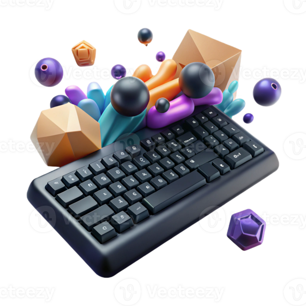 impressive modern Black Keyboard Computer Input Device Cutout for Technology Blogs authentic png