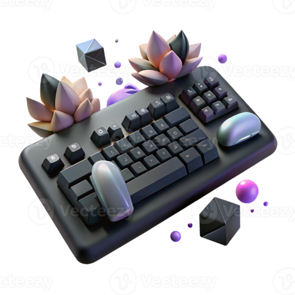 impressive minimalist Black Keyboard Computer Input Device Cutout for Technology Blogs professional png