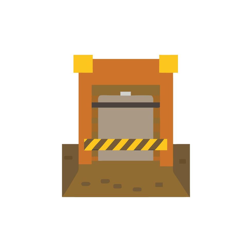 Creative Trench Safety Box Design for Construction vector