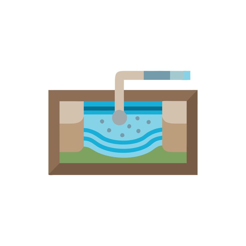 Essential Stormwater Tank Icon for Utility Projects vector