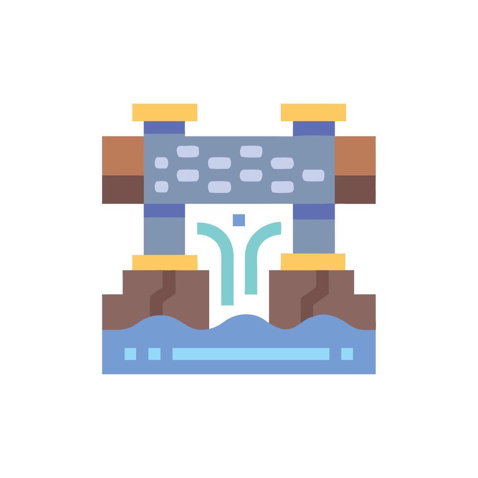 Creative Underground Piping Icon for Projects vector