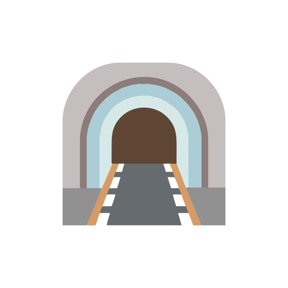 Unique Underground Tunnel Icon for Infrastructure vector