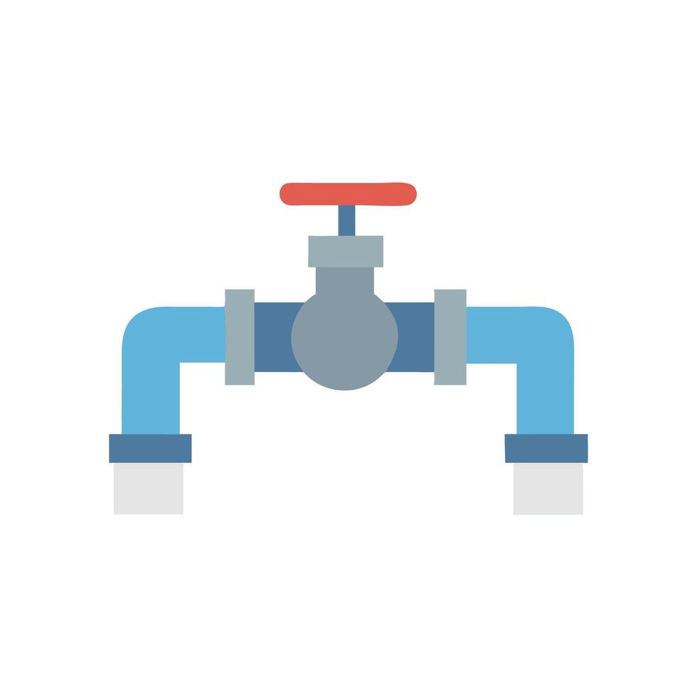 Creative Water Pipe Icon for Construction Works vector