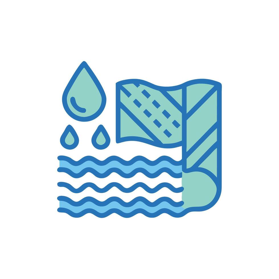 Creative Waterproofing Membrane Visual Design vector