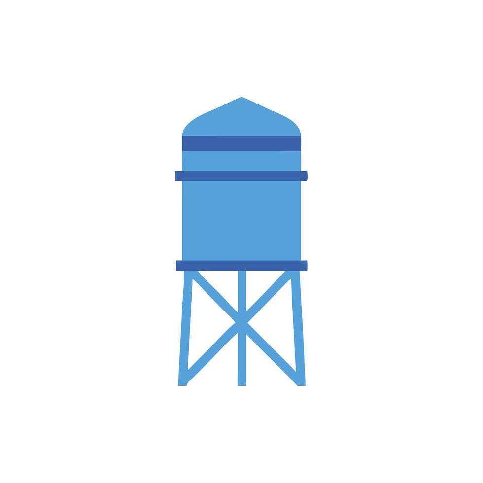 Stylish Water Tank Icon for Construction Projects vector