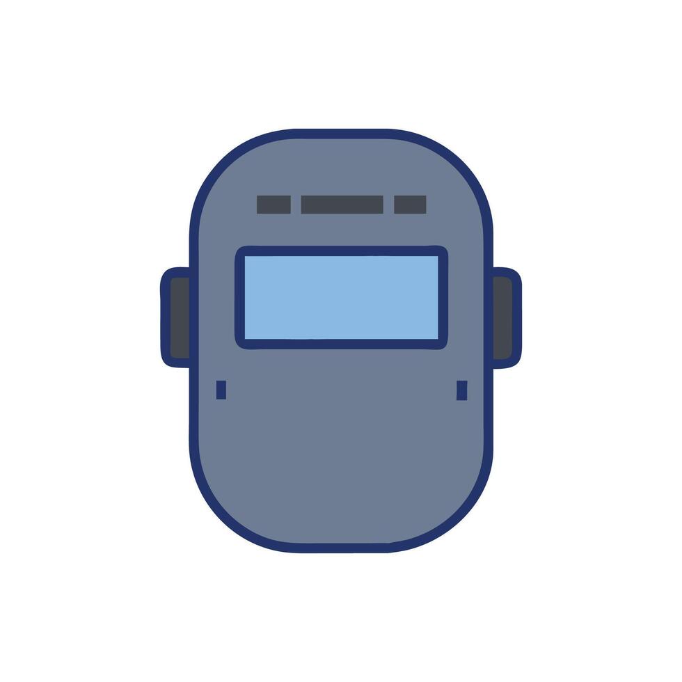 Professional Welding Mask Icon Design vector