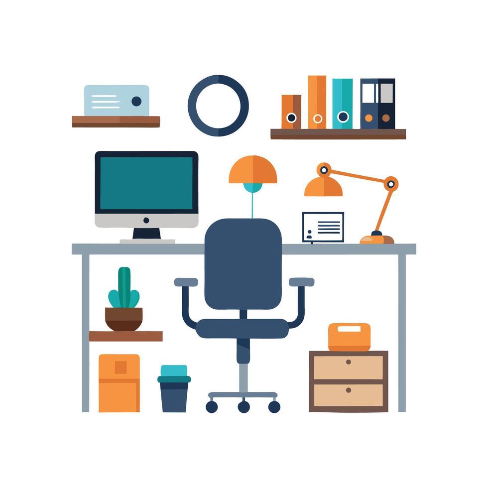 Comprehensive Icons for Home Office Excellence vector