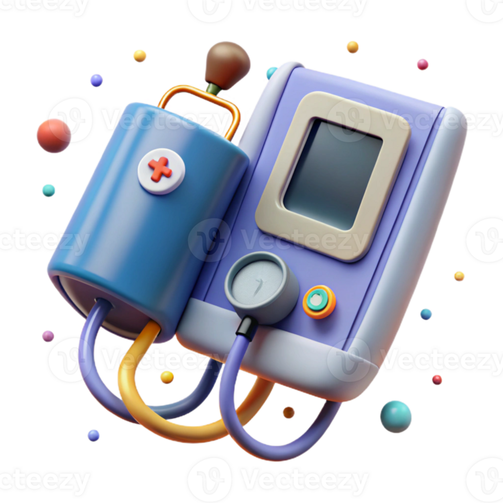 magnificent minimalist Blood Pressure Monitor Medical Device Isolated for Health Checkups high quality png