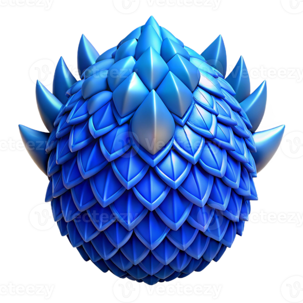 stunning modern Blue Dragon Scales Isolated Ornament Cutout Fantasy Art premium png