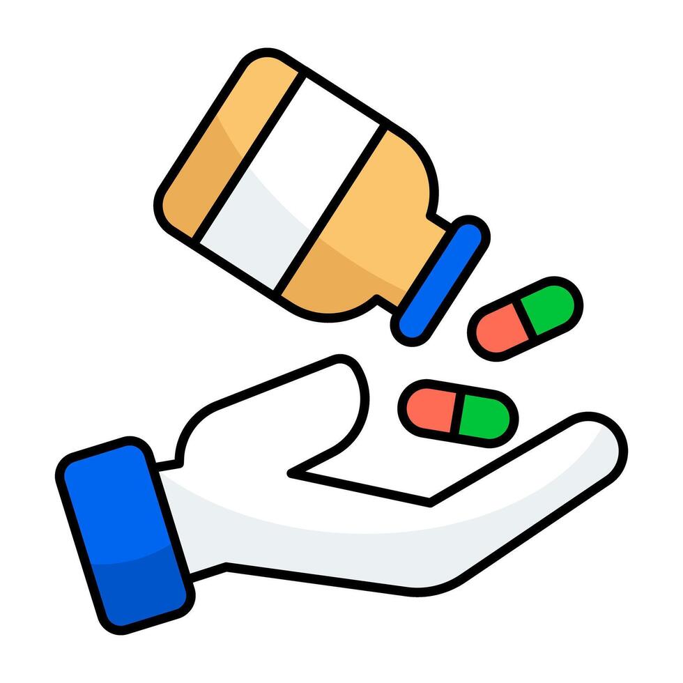 A unique design icon of drugs bottles vector