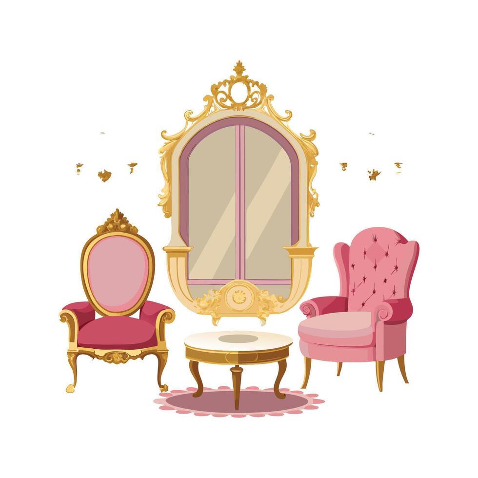 Elegant Parisian Style Icons for Decor vector