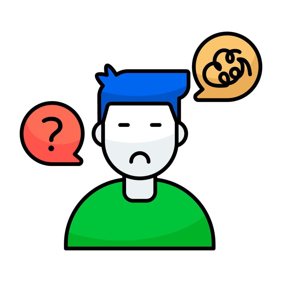 An icon design of unknown person vector