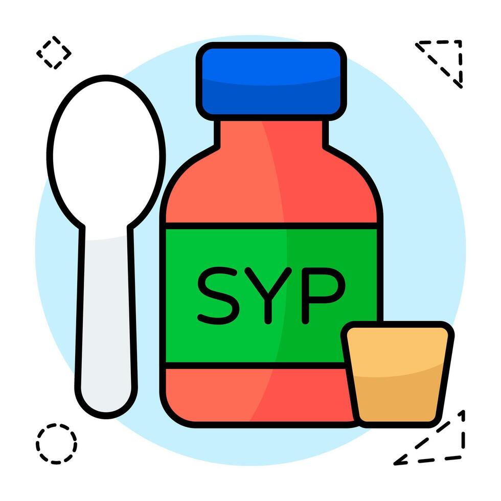Perfect design of syrup bottle vector