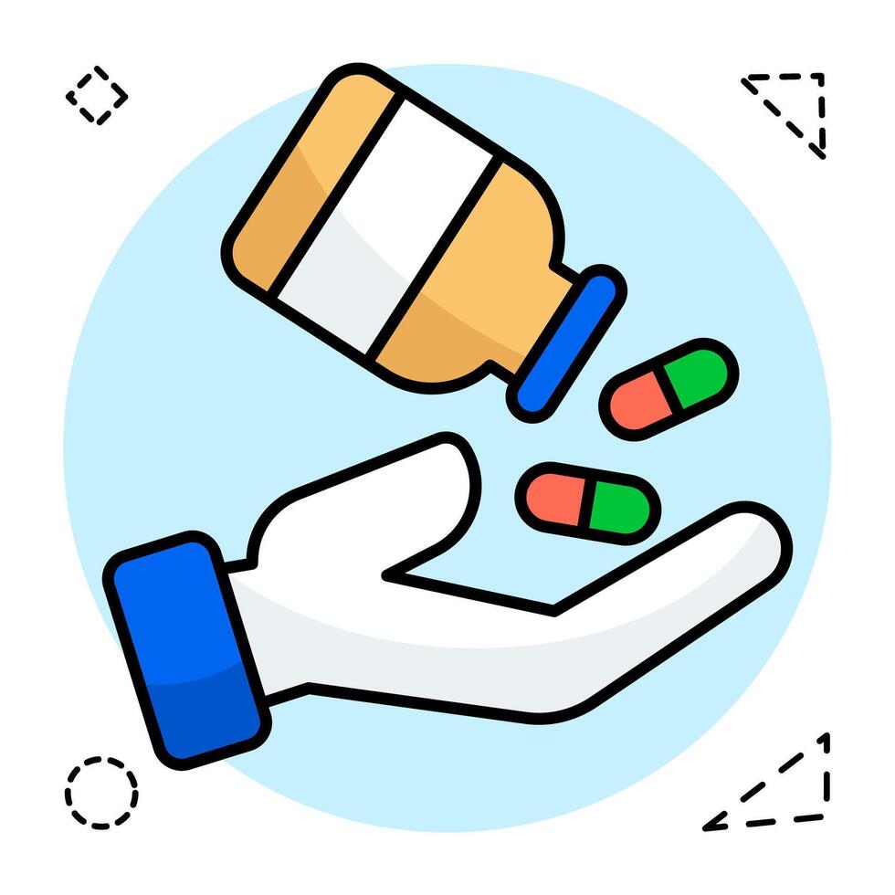 A modern Design of medicine vector
