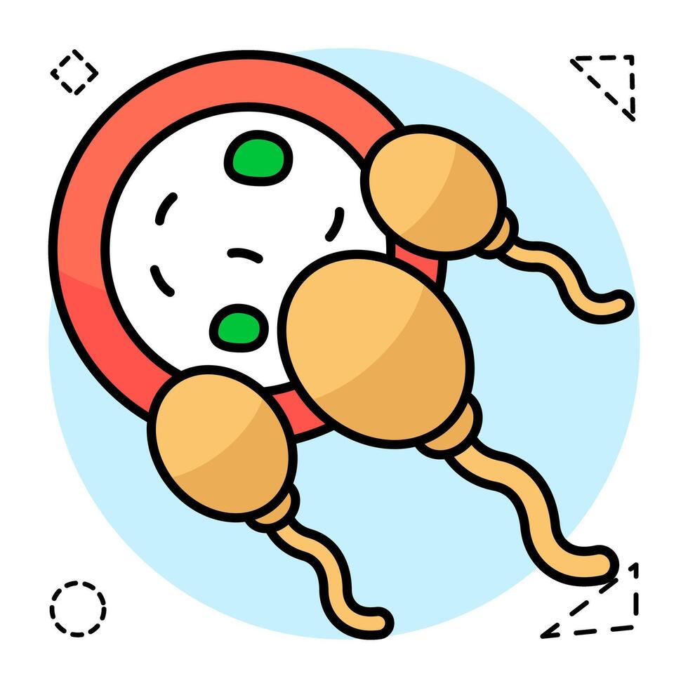 Flat design icon of inseminations vector