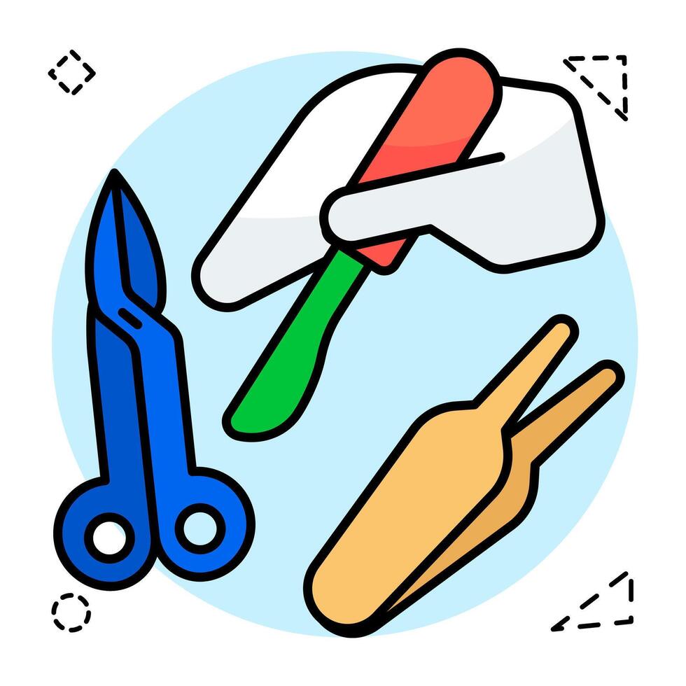 A modern beautiful design icon of surgical tool vector
