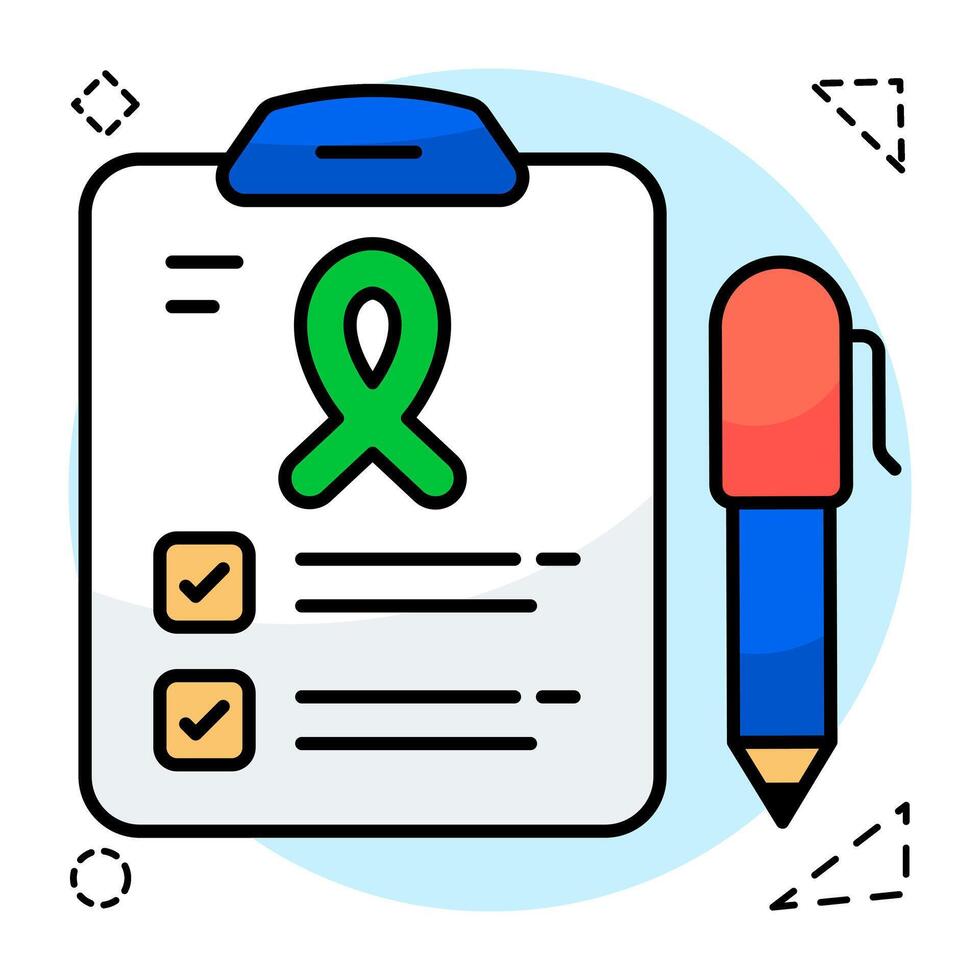 A beautiful design of awareness ribbon vector