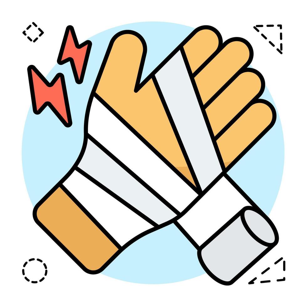 Perfect design of hand bandage vector