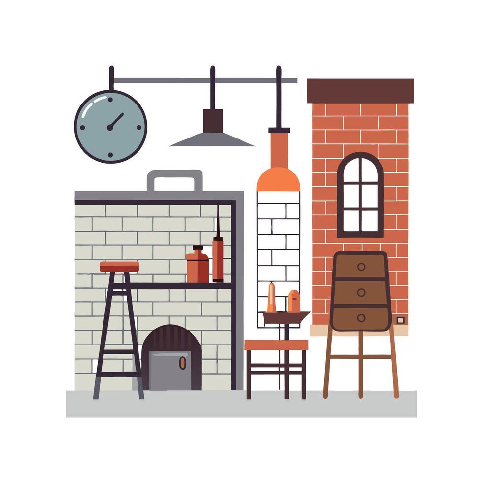 Unique Icons for Stylish Industrial Design vector
