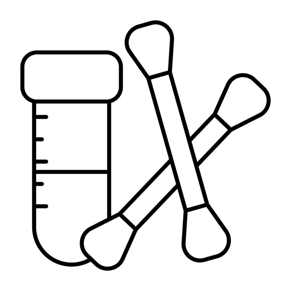 Editable Linear design of swab test vector