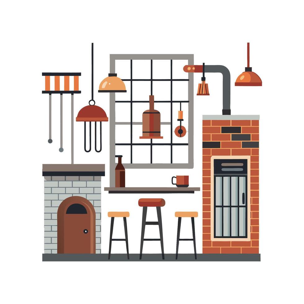 Stylish Icons for Modern Industrial Decor vector