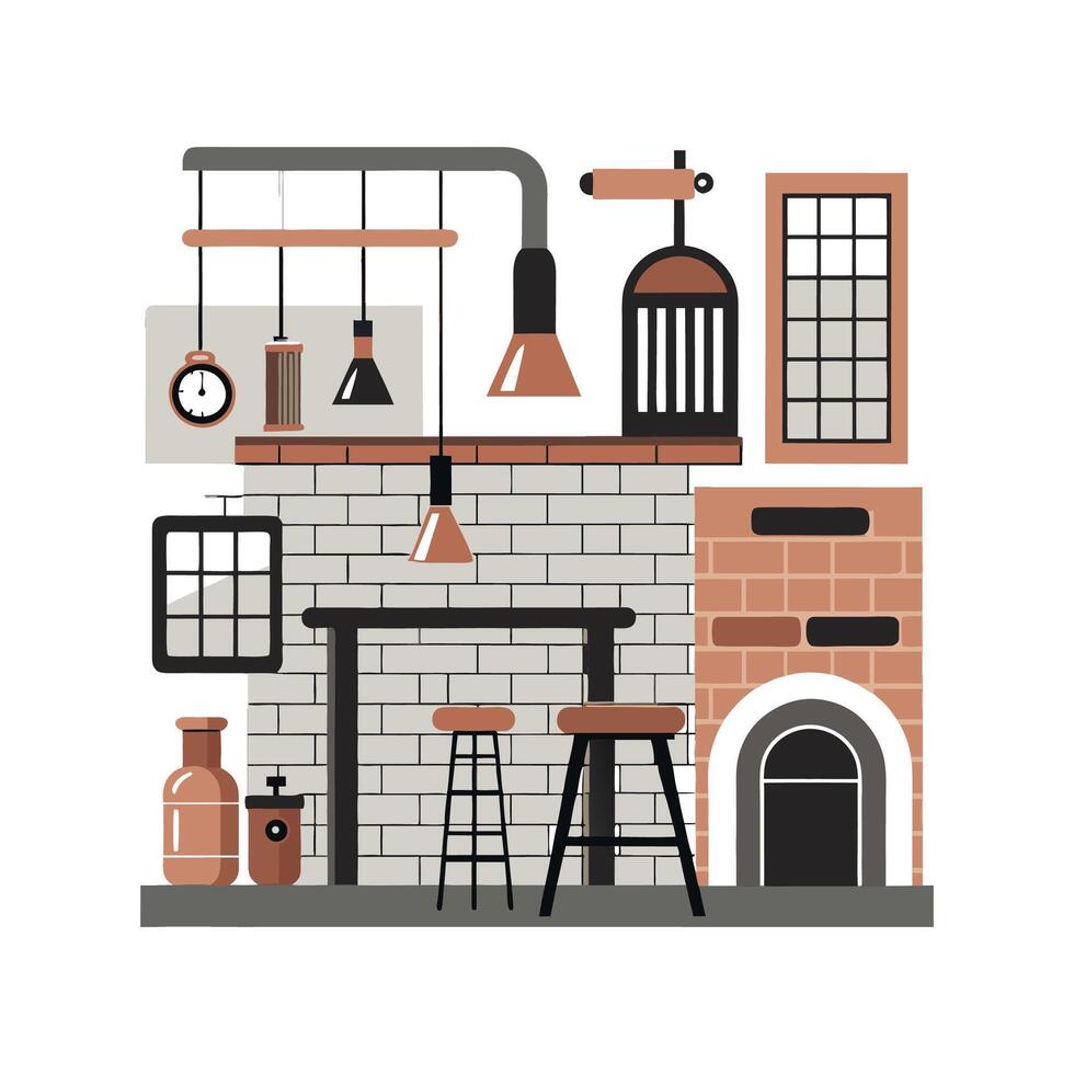 Elegant Icons for Stylish Industrial Designs vector