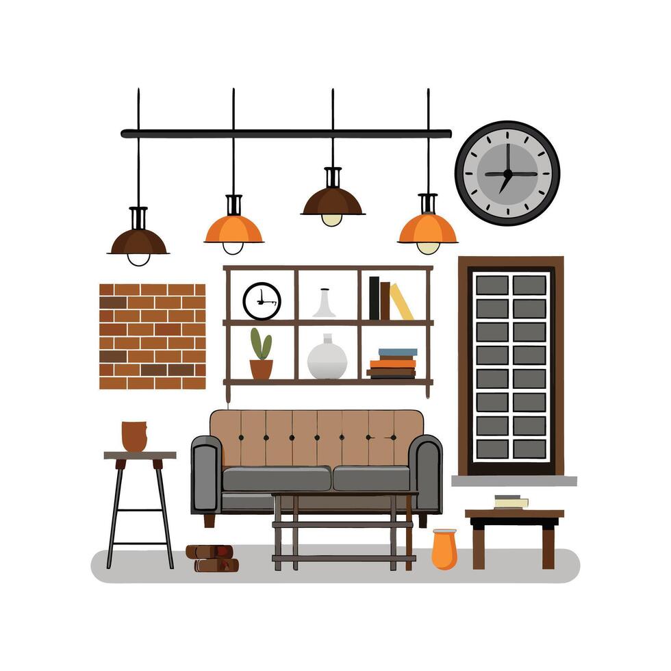 Elegant Icons for Industrial Spaces vector