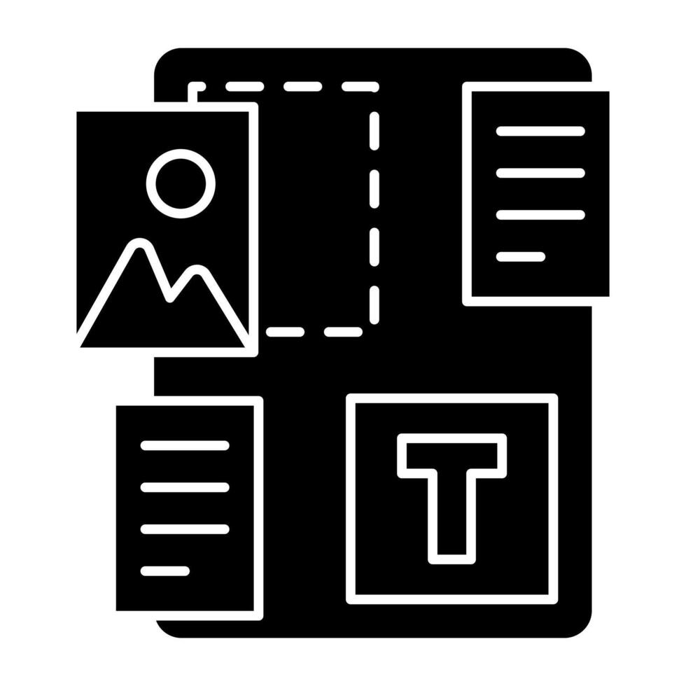 An solid design of photo post vector
