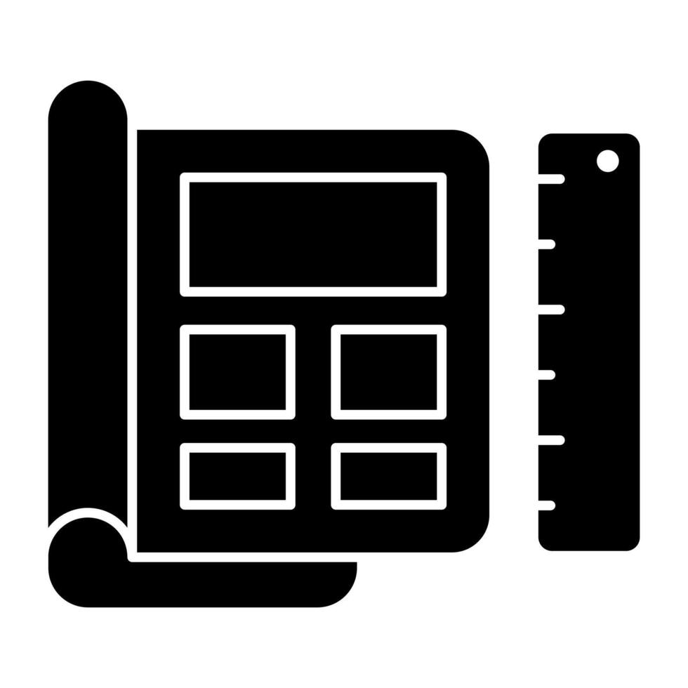 Trendy design solid of page layout vector