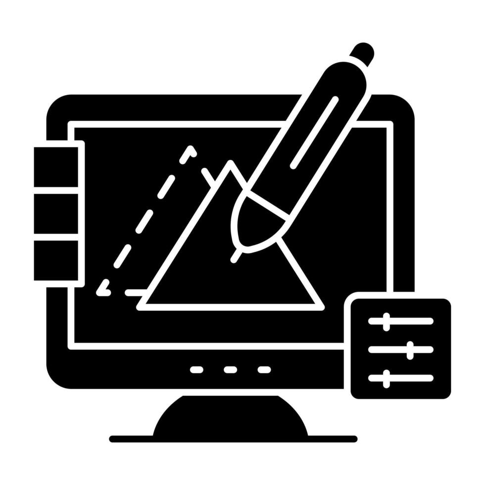 Modern design solid of graphic design vector