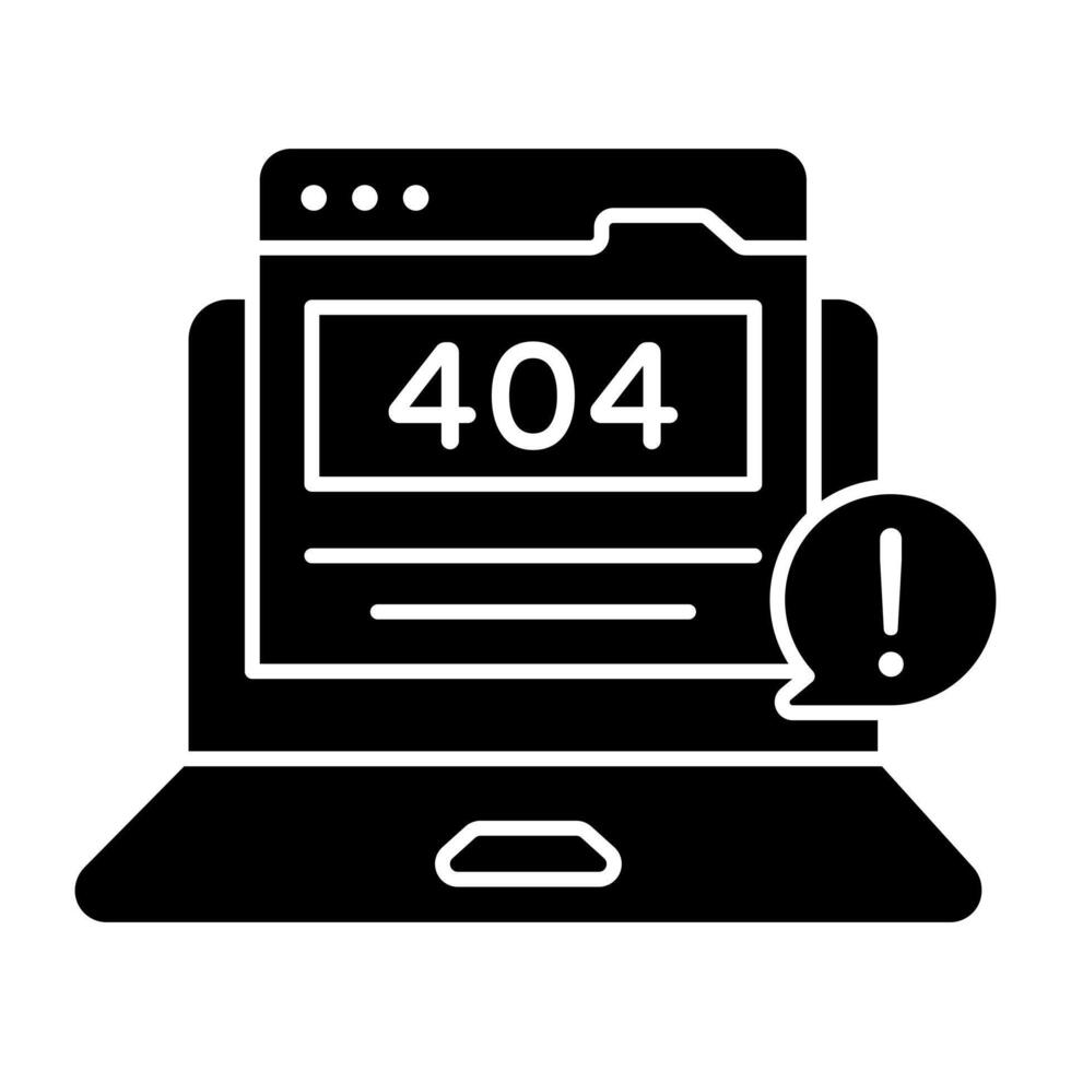 A creative solid design vectors of error 404