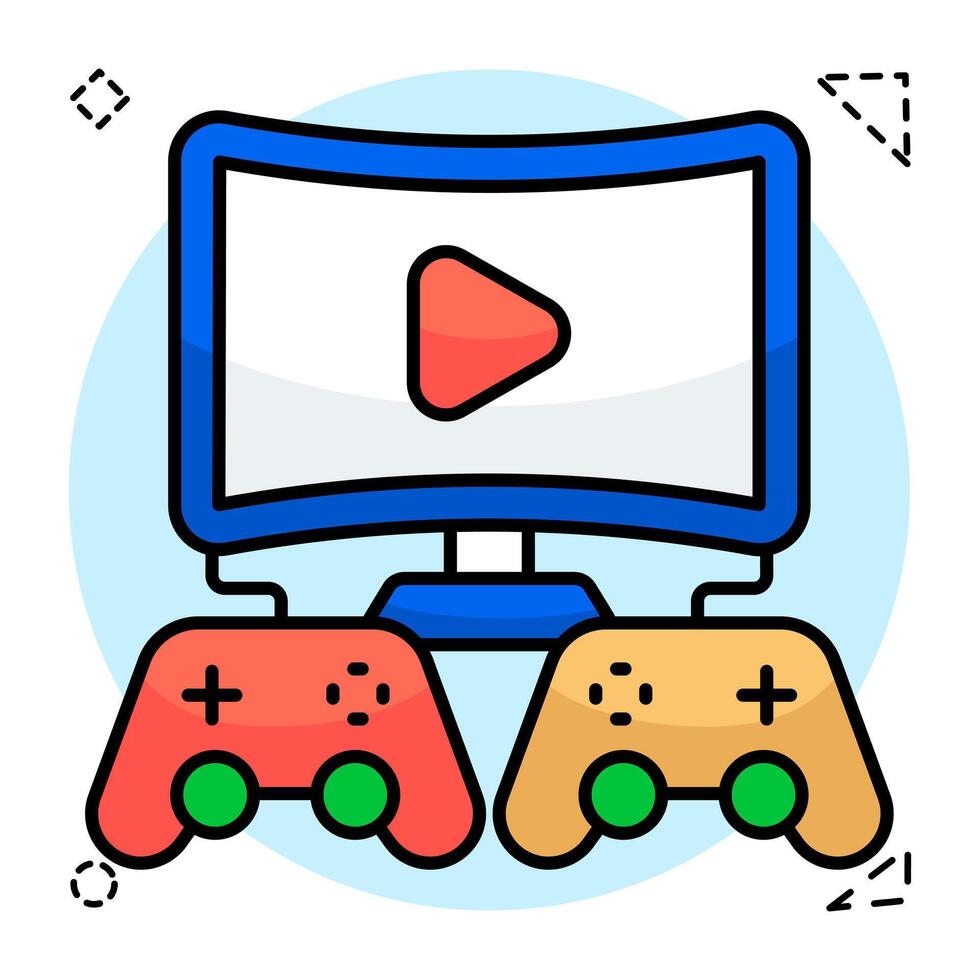 Modern design of videos game vector