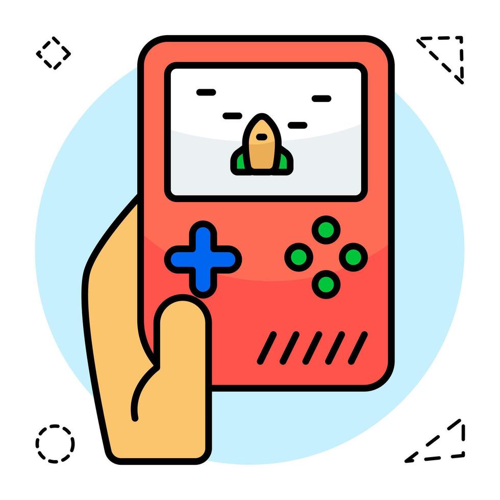 Brick game icons, editable graphics vector